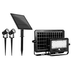 Luminaria solar pared